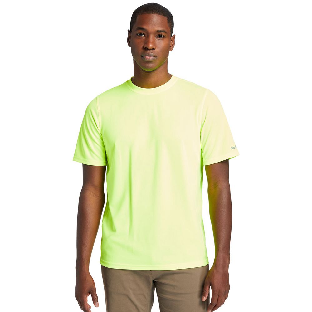 Timberland Mens T-Shirts PRO® Wicking Good Short Sleeve - Green - India KE2053476